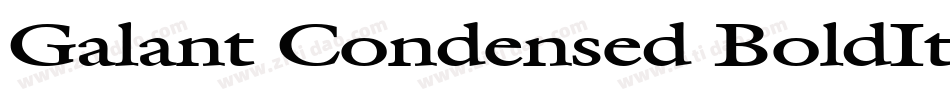 Galant Condensed BoldItalic字体转换